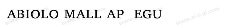 FabioloSmallCap Regu字体转换